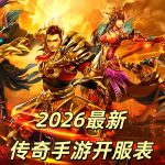 一张为2026最新传奇手游开服表的图片